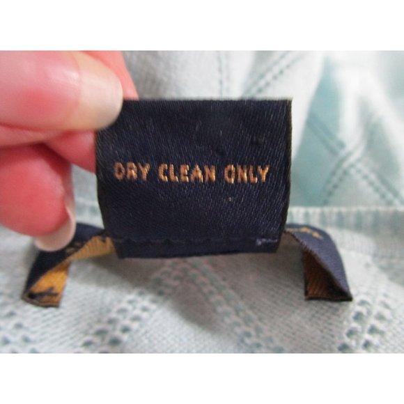 Brooks Brothers Silk Cashmere Blend Cardigan Ladies L Green Diamond Pattern EUC - Picture 12 of 14